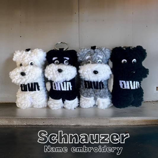 Dog goods, personalized doggie keychains, name tags, embroidered