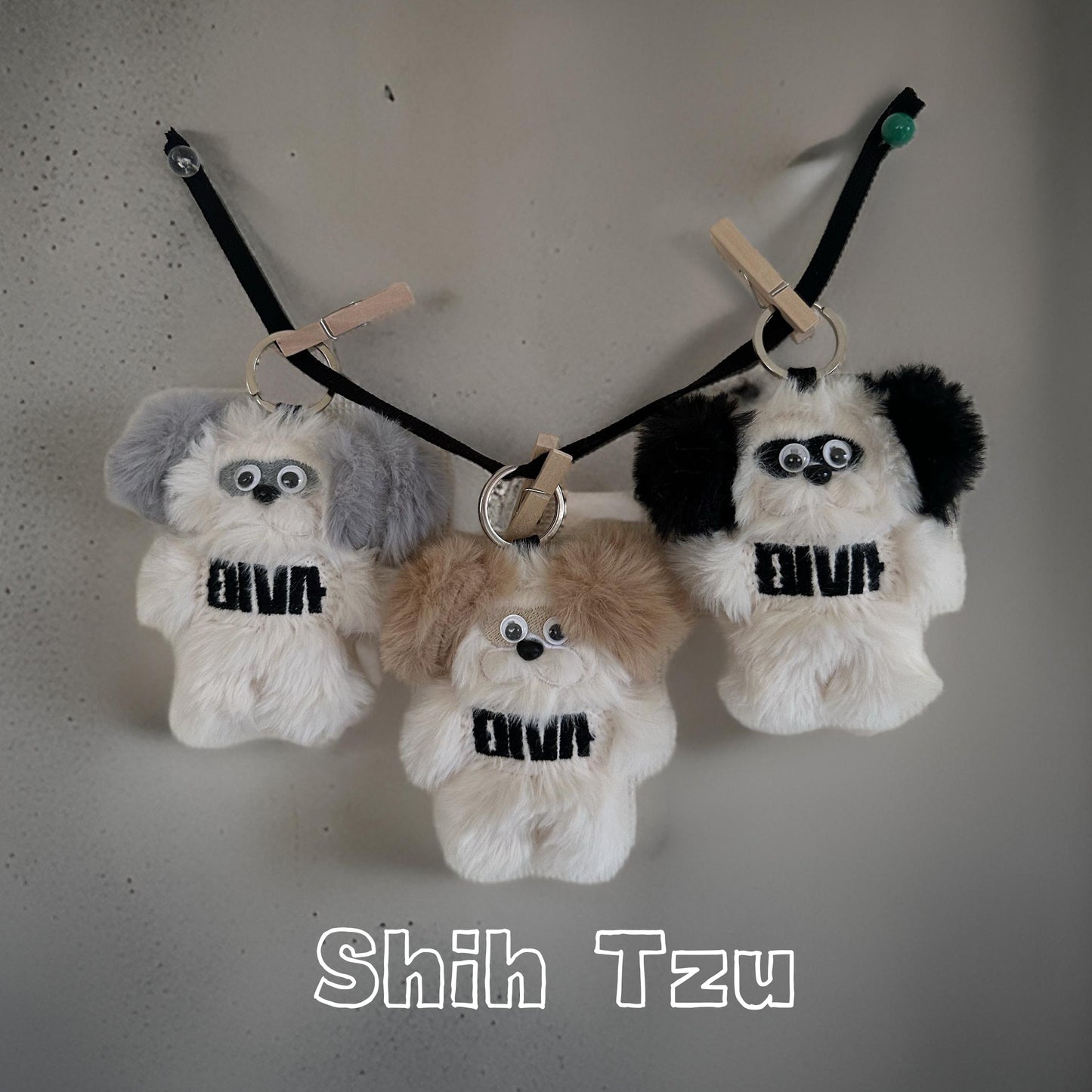 Dog goods, personalized doggie keychains, name tags, embroidered